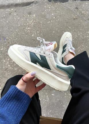 Женские кроссовки new balance ct 302 beige green 36-38-39-40