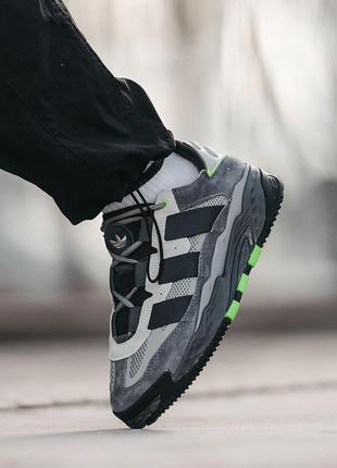 Кроссовки мужские кожа и замша adidas niteball, купить кроссовки