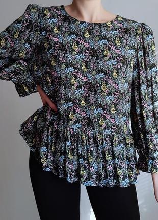 Люксовая блузка в цветочный принт oliver bonas8 фото
