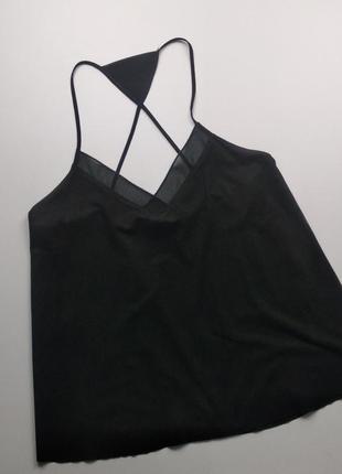 Майка топ mango черная s