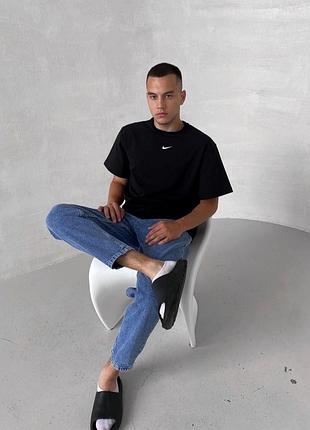 Мужская футболка из турецкой натуральной ткани «nike» #264пудра