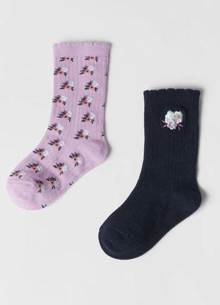 Набор из двух пар носков с вышивкой2 фото