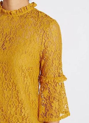 Marks spencer платье жёлтое оверсайз свободное гипюр гипюровое классическое трапеция3 фото