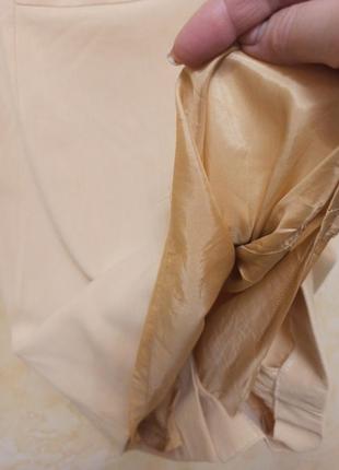 Шерстяная юбка прямого кроя красивого сливочного цвета4 фото
