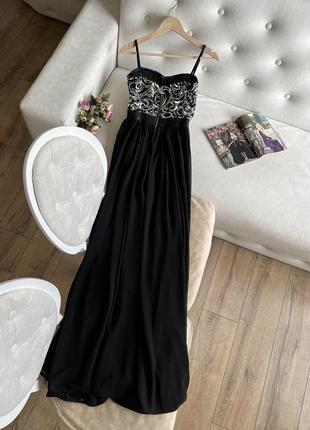 Роскошное вечернее платье с пайетками5 фото