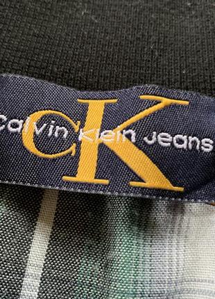 Мужская винтажная хлопковая поло футболка calvin klein jeans6 фото