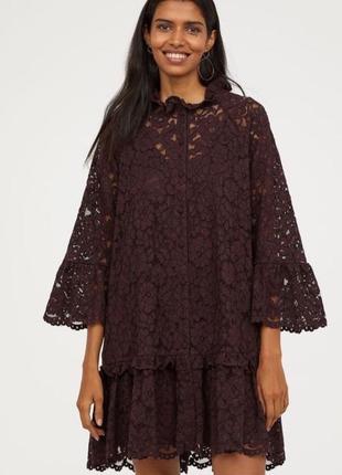 Мереживне плаття h&m