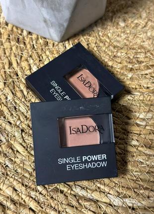 Тіні тени коричневі оригінал ізадора single power eyeshadow isadora матові matte 03 brick wall