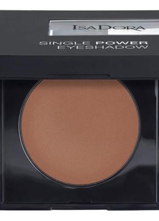 Тіні тени коричневі оригінал ізадора single power eyeshadow isadora матові matte 03 brick wall2 фото