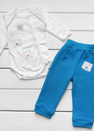 Боді зі штанцями для хлопчика з інтерлоку марки