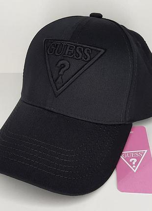 Кепка бейсболка чорна унісекс в стилі гес гесс guess