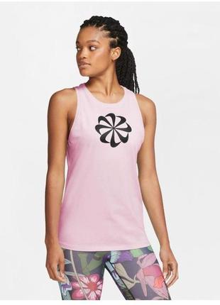 Nike  w nk dry tank dfc icon clash спортивная майка найк1 фото