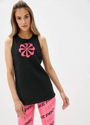 Nike w nk dry tank dfc icon clash спортивна майка найк