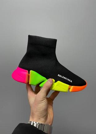 Кроссовки в стиле balenciaga speed trainer «multicolor’1 фото