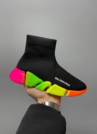 Кроссовки в стиле balenciaga speed trainer «multicolor’2 фото