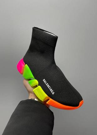 Кроссовки в стиле balenciaga speed trainer «multicolor’3 фото