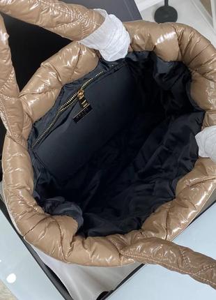 Текстильная сумка из плащевки беж щу