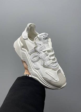 Кросівки у стилі dolce & gabbana daymaster sneakers ‘full white’
