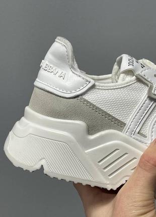 Кросівки у стилі dolce & gabbana daymaster sneakers ‘full white’