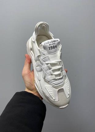 Кросівки у стилі dolce & gabbana daymaster sneakers ‘full white’