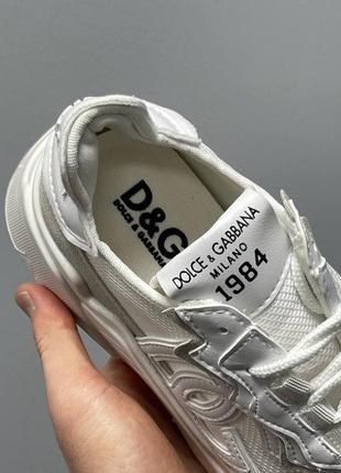 Кросівки у стилі dolce & gabbana daymaster sneakers ‘full white’