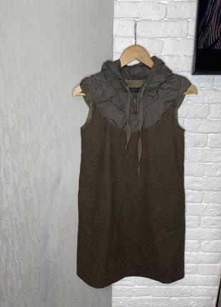 Шерстяное платье с капюшоном платье в стиле кэжуал ikks, xs/s1 фото