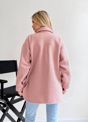 Стильная очень теплая шерстяная куртка-рубашка