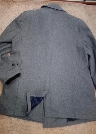 Крутое пальто прямого покроя двубортное мужское из натуральной шерсти от jasper conrad7 фото
