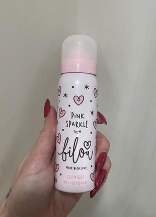 Гель пенка для душа bilou pink sparkle ✨ пінка для душа1 фото