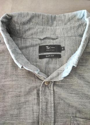 Вельветова сорочка з довгими рукавами