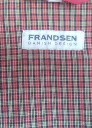 Качественная фирменная яркая легкая куртка ветровка  frandsen р.l-хxl (дания)5 фото