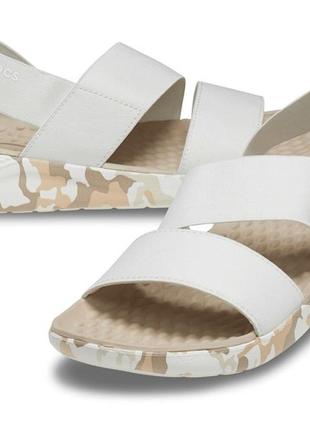 Босоніжки, сандалії крокс crocs literide printed camo stretch, 37, 38