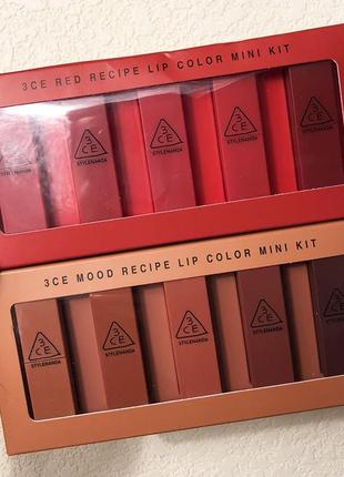 Набір помад 3ce lip color mini kit5 фото