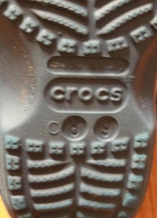 Детские летние резиновые унисекс сабо босоножки сандали crocs италия c8-9 (25-26)4 фото