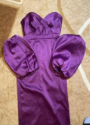 Вечірня сукня,святкова сукня фіолетова3 фото