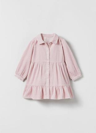 Сукня плаття вільветова вельветова тепла зара zara 4-5/110