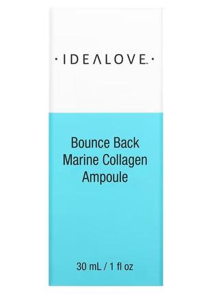 Idealove, bounce back, marine collagen ampoule, 1 fl oz (30 ml), сыворотка для лица2 фото