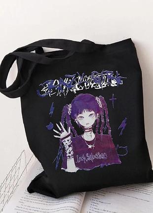 Шоппер еко-сумка anime 90s goth gothic