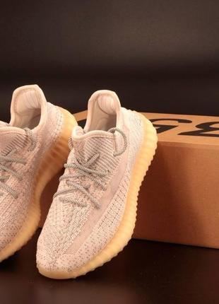 Кроссовки рефлективные adidas cotton yeezy 350, кроссовки легкие текстильные на лето3 фото