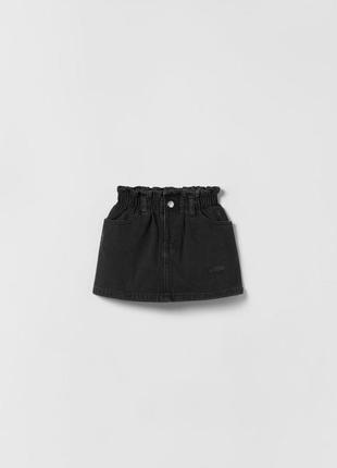 Джинсова юбка спідниця зара zara