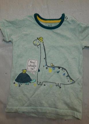 Футболка на малиша 9-12 мес