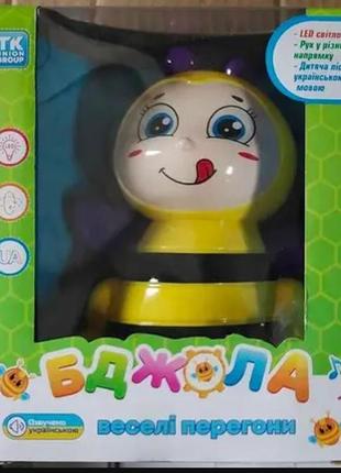 Музыкальная пчелка tk group детская песня, подсветка, машет лапками, в коробке (98625)