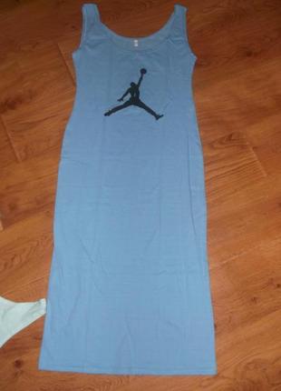 Плаття - сарафан - майка довжина міді