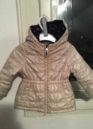 Двустороння курточка для дівчинки на рік2 фото