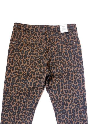 Леопардовые джинсы kanope slim fit, s/m6 фото