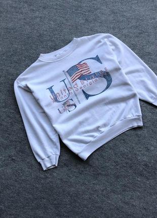 Вінтажний світшот з олімпійських ігор tultex usa atlanta georgia 1996 united states sweatshirt white