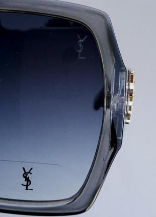 Окуляри yves saint laurent жіночі сонцезахисні в прозорій оправі7 фото