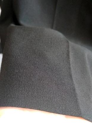 Базові чорні вкорочені брюки штани/базовые черные укороченные брюки6 фото