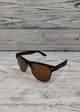 Солнцезащитные очки коричневые polarized в матовой оправе