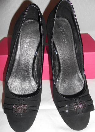 Черные замшевые туфли, 37р.